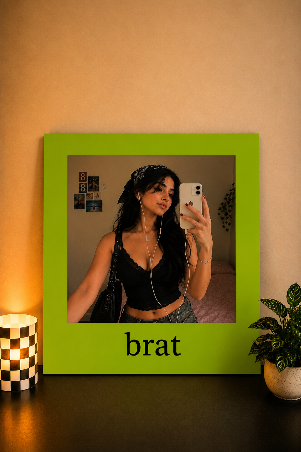 BRAT Mirror – Aesthetic Wall Mirror