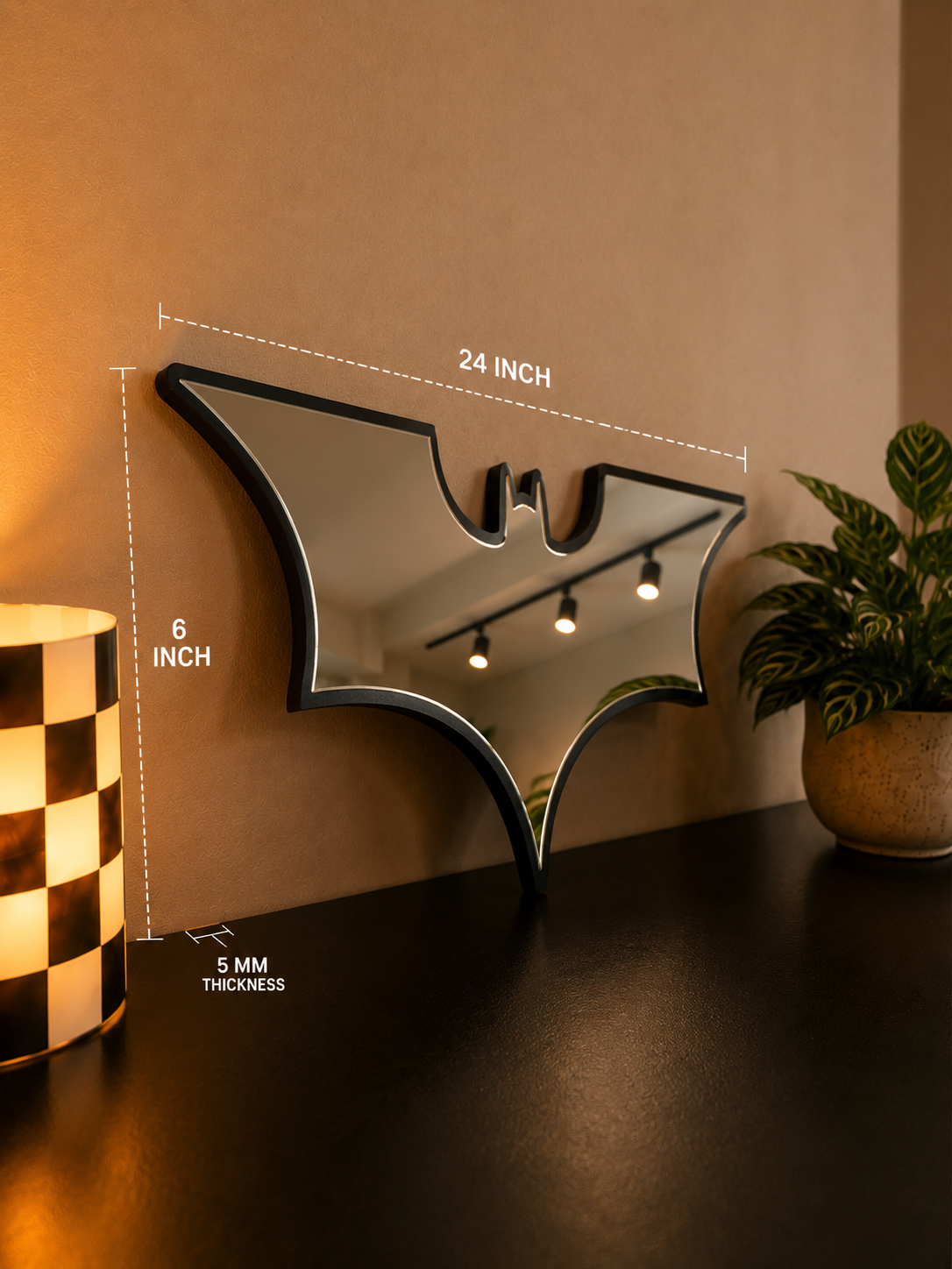 2022 Batman Logo Mirror