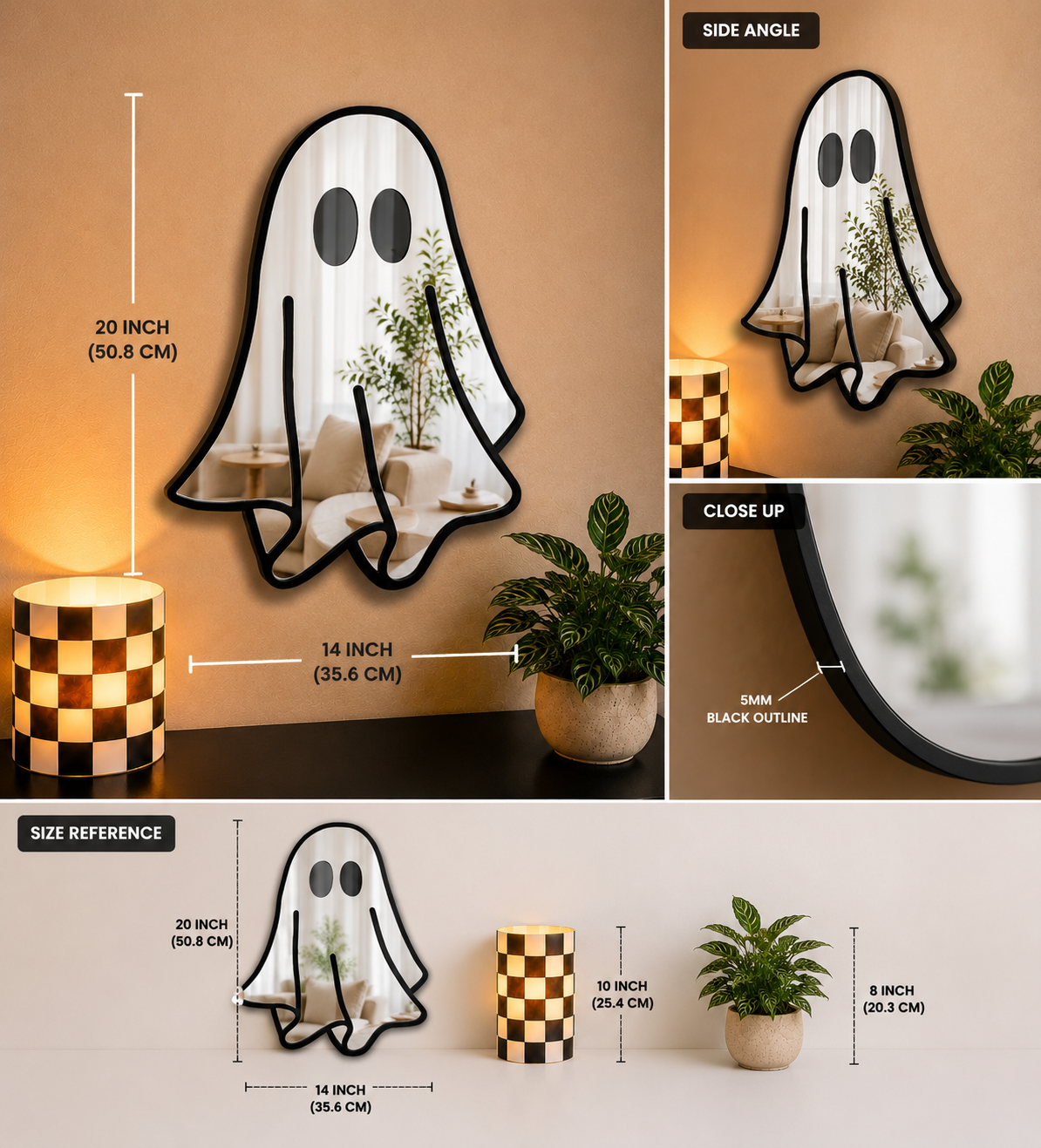 Boo Mirror – Cute Ghost Aesthetic Wall Mirror
