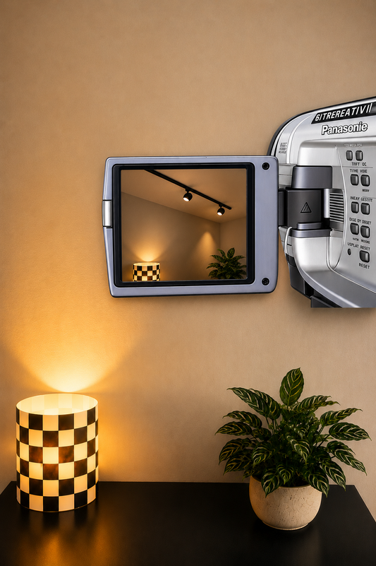 Y2K Handycam Mirror Wall Art