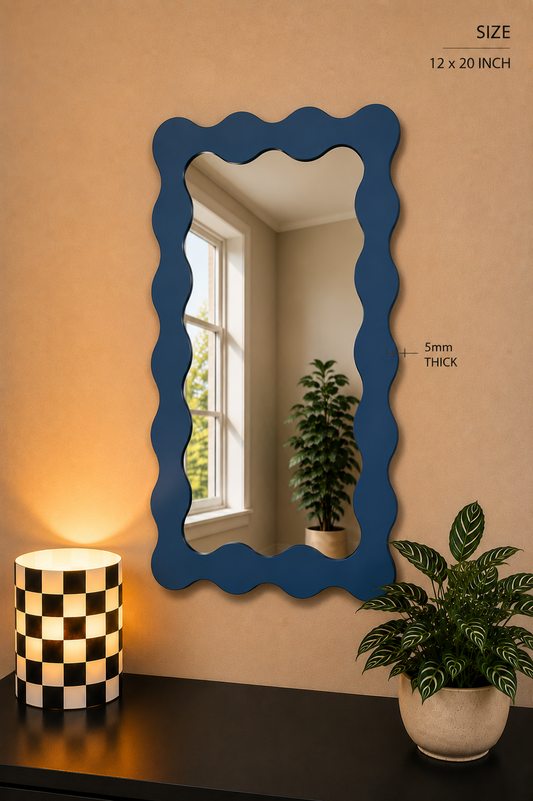 Wave Mirror – Modern Aesthetic Wall Mirror