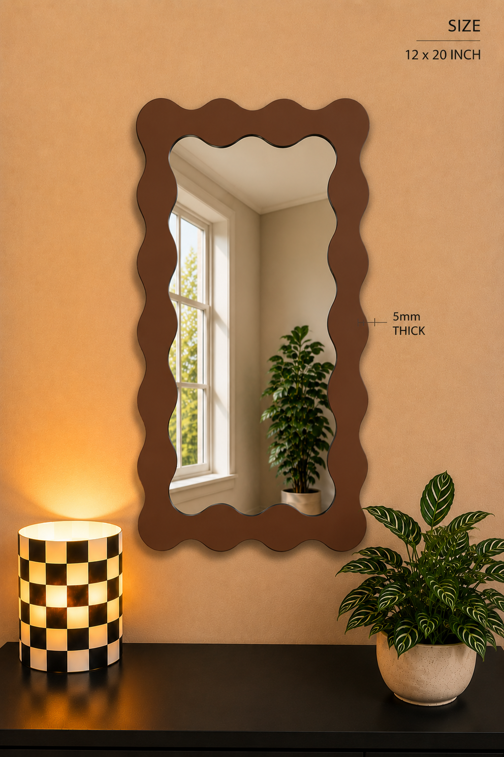 Wave Mirror – Modern Aesthetic Wall Mirror