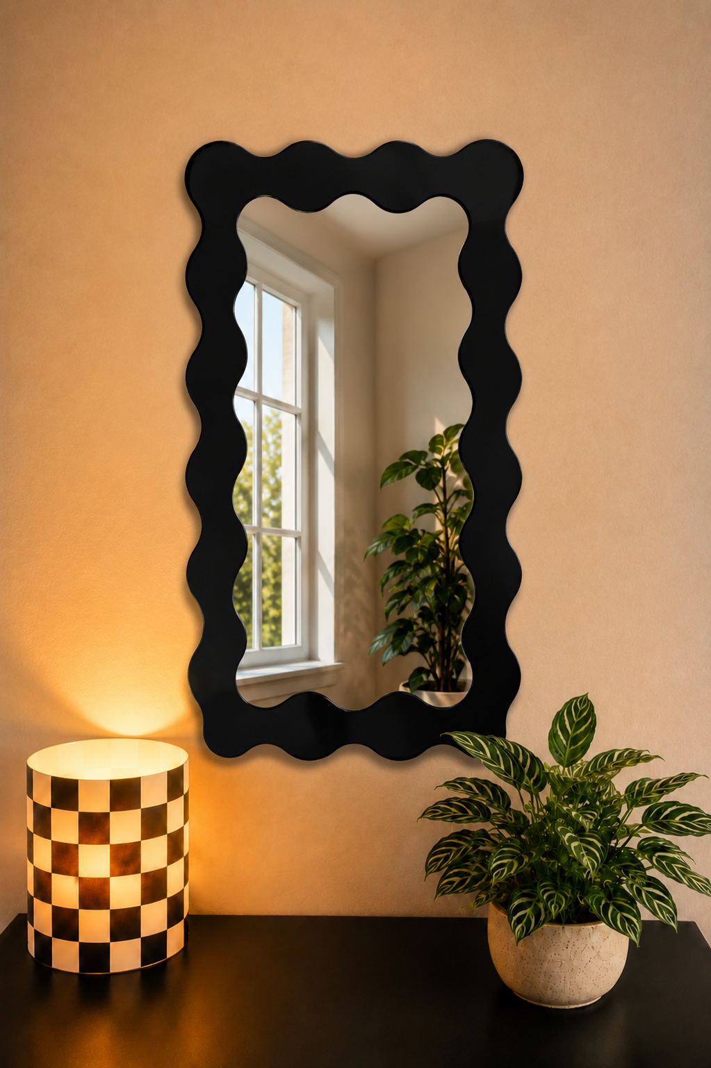 Wave Mirror – Modern Aesthetic Wall Mirror